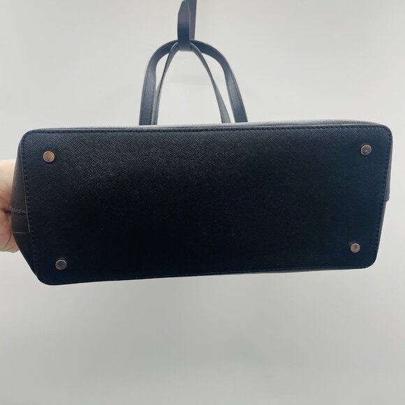 Kate Spade New York Saffiano Leather Top Handle Satchel Purse Zipper Closure - Picture 7 of 12